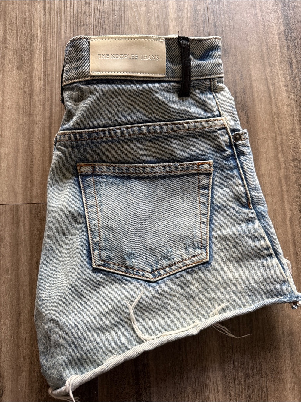 The Kooples Men's Light Wash Blue Slim Straight Jeans